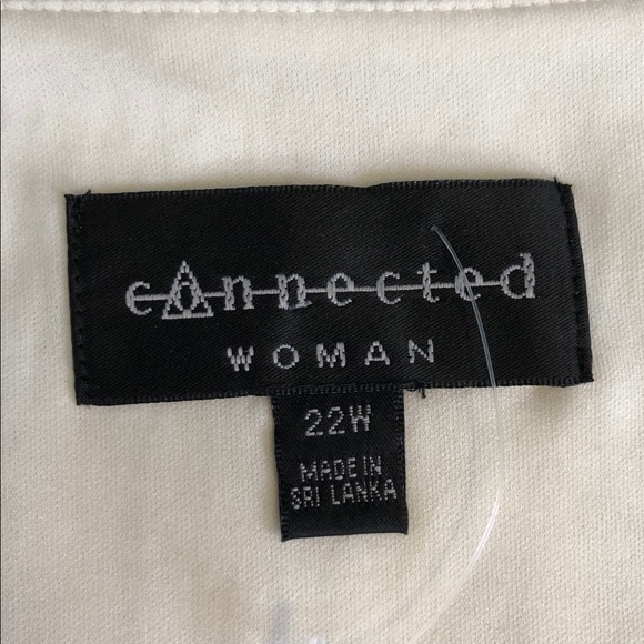 Connected Woman Plus Short Sleeve Silver Metallic Midi Dress Size 22W - Picture 3 of 14